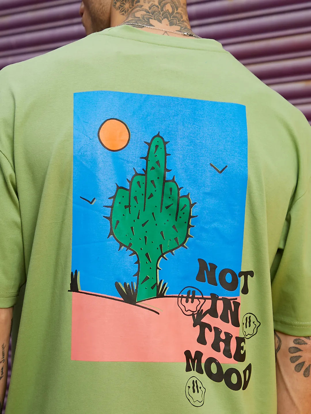 Oversized Green Sunny Cactus Co-Ord Set