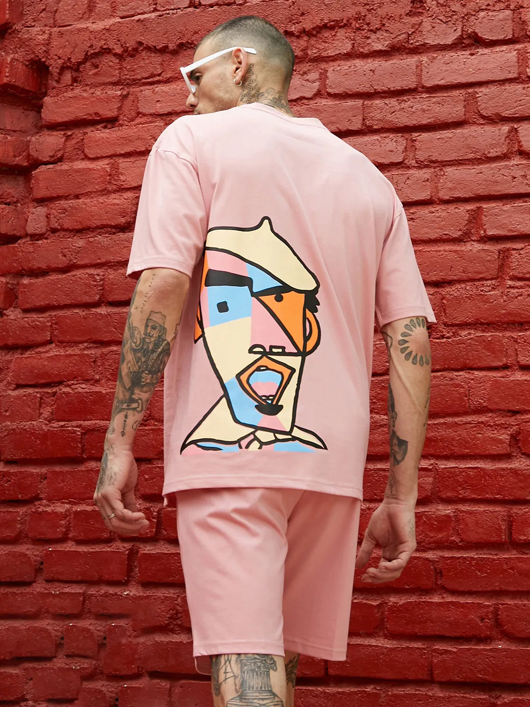 Oversized Pink Beret Man Co-Ord Set