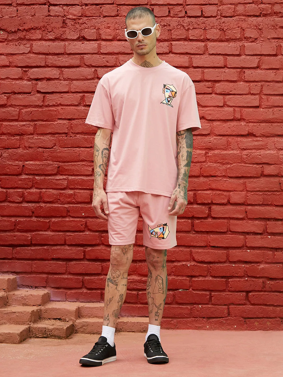 Oversized Pink Beret Man Co-Ord Set
