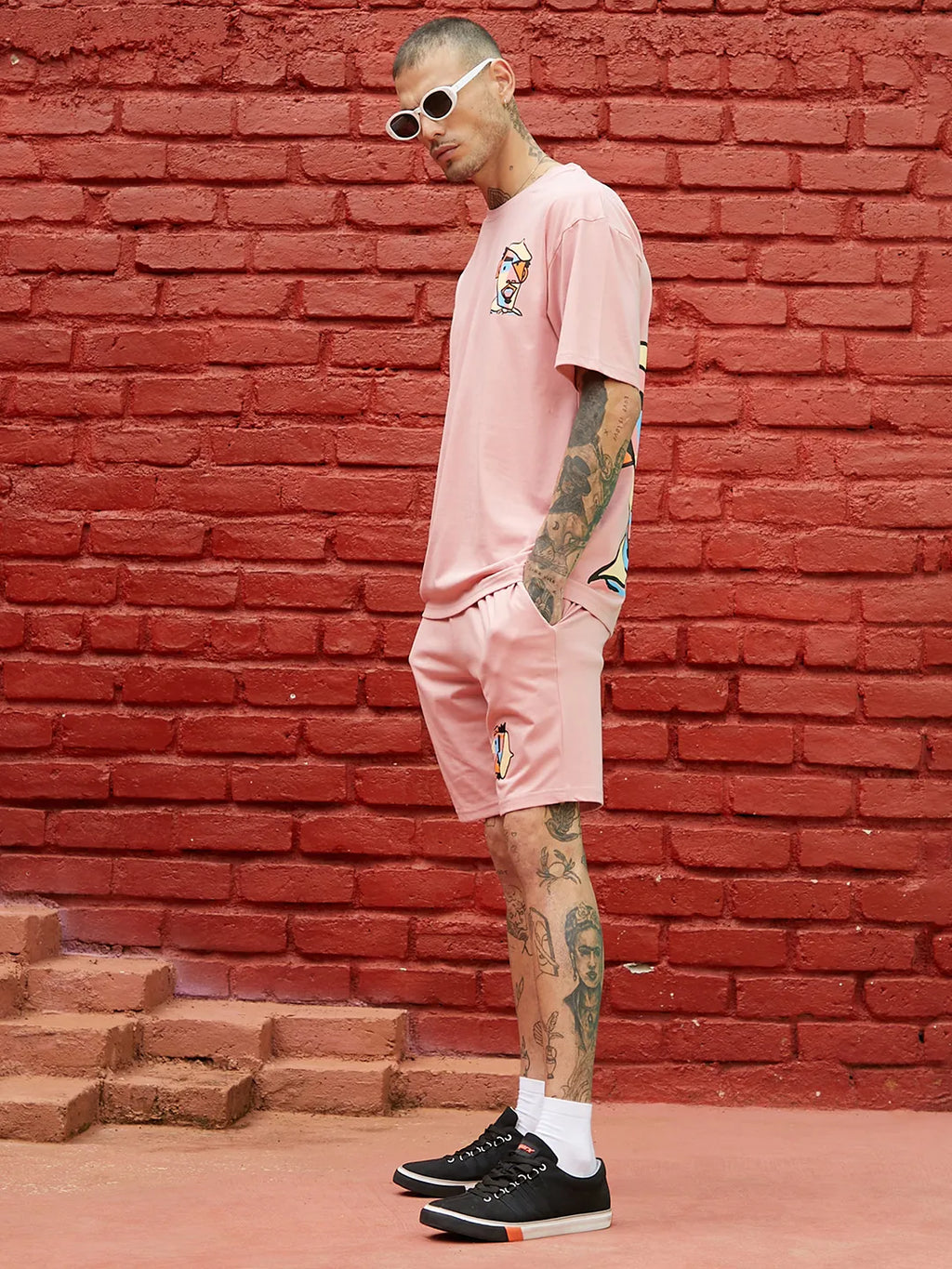 Oversized Pink Beret Man Co-Ord Set
