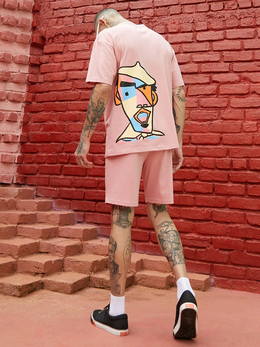 Oversized Pink Beret Man Co-Ord Set