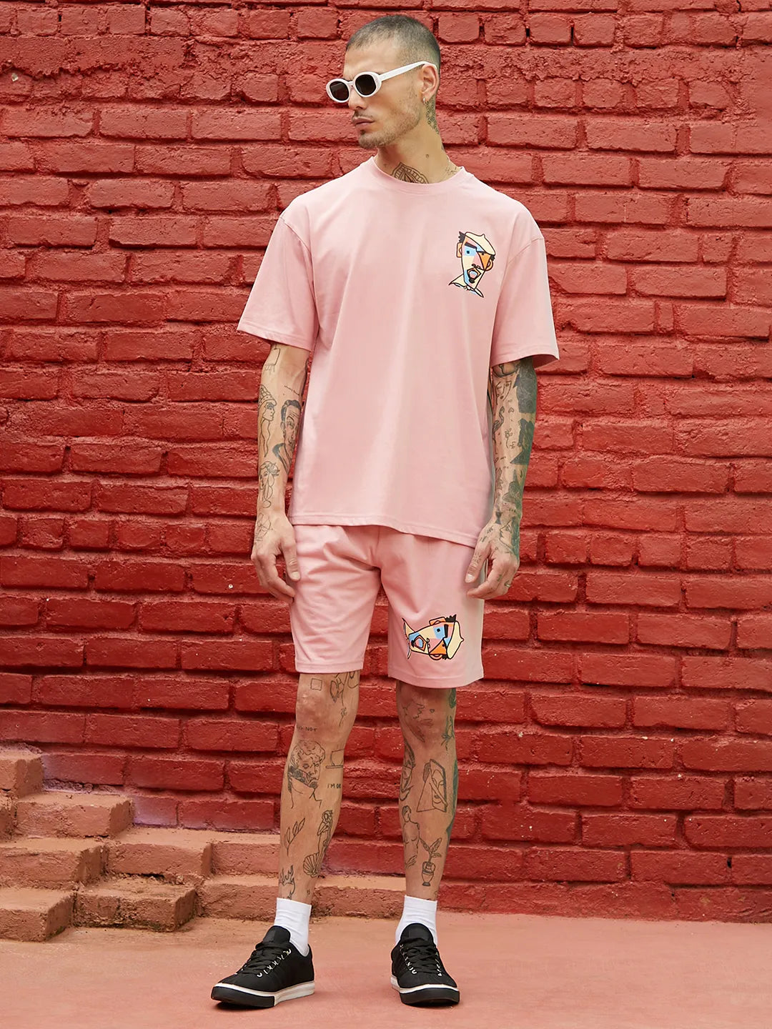 Oversized Pink Beret Man Co-Ord Set