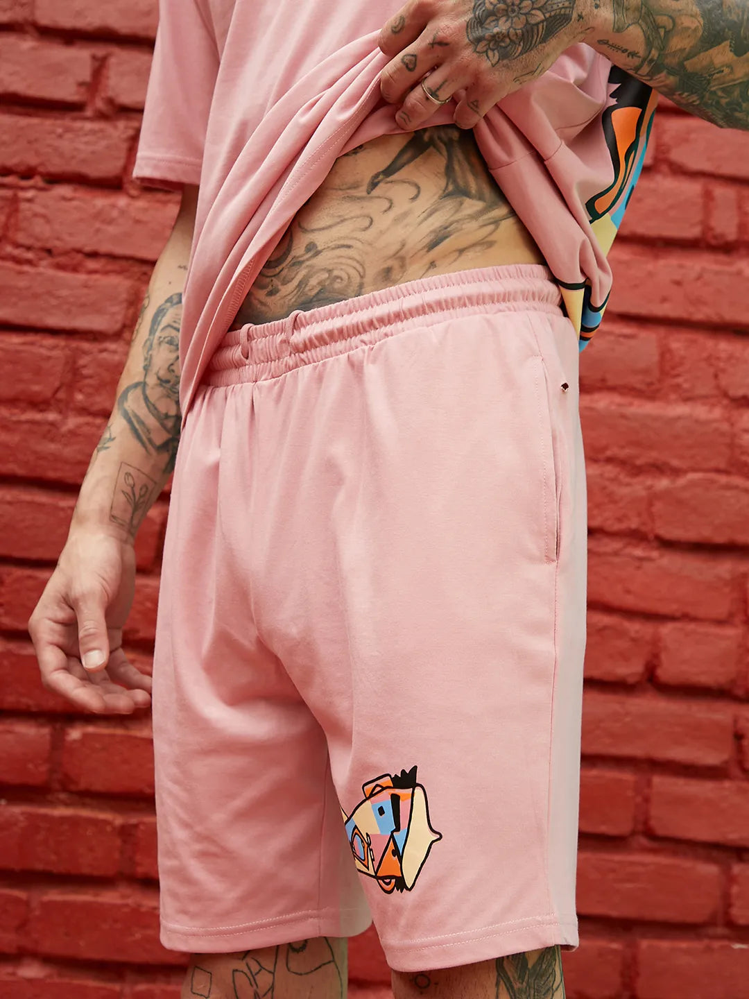 Oversized Pink Beret Man Co-Ord Set