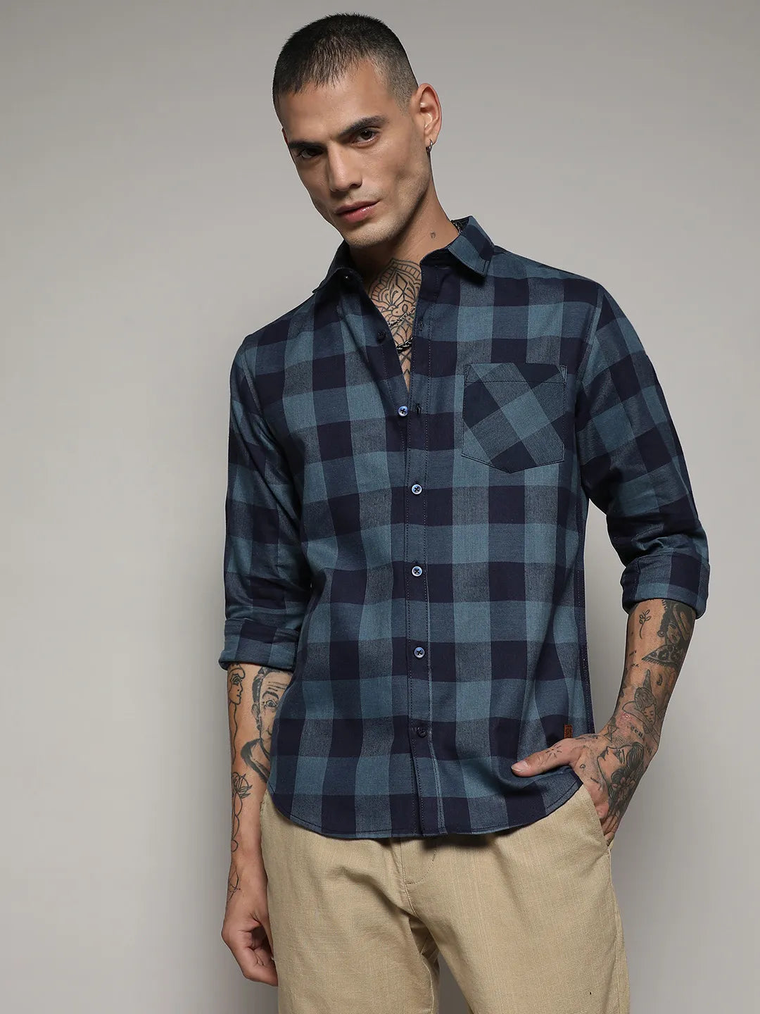 Cotton Check Shirt