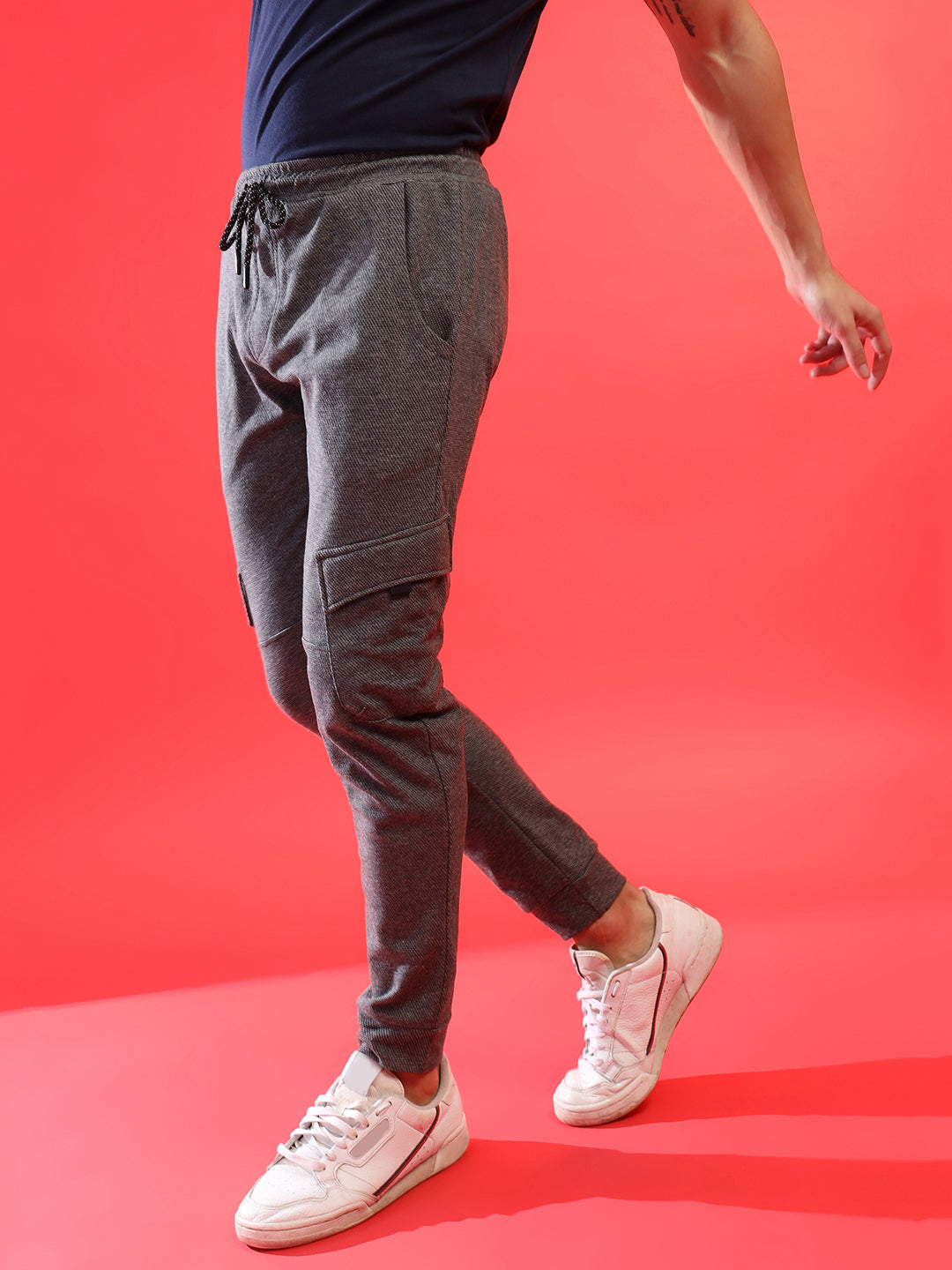 Elastic Waist Jogging Pants