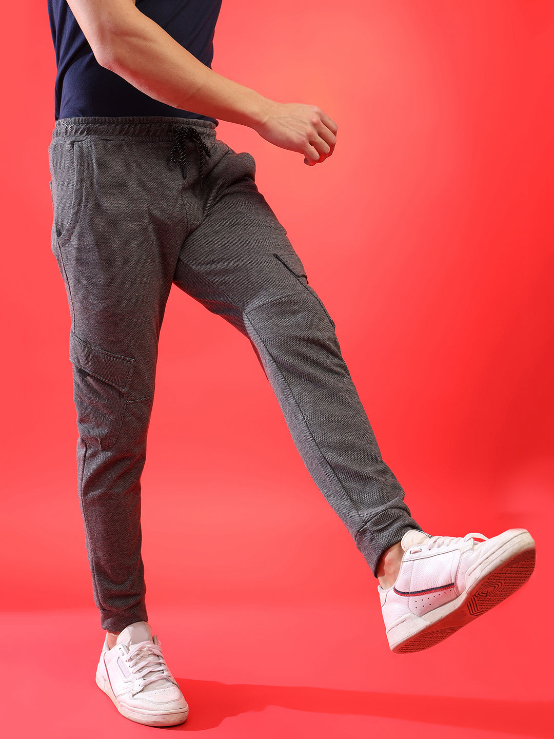 Elastic Waist Jogging Pants