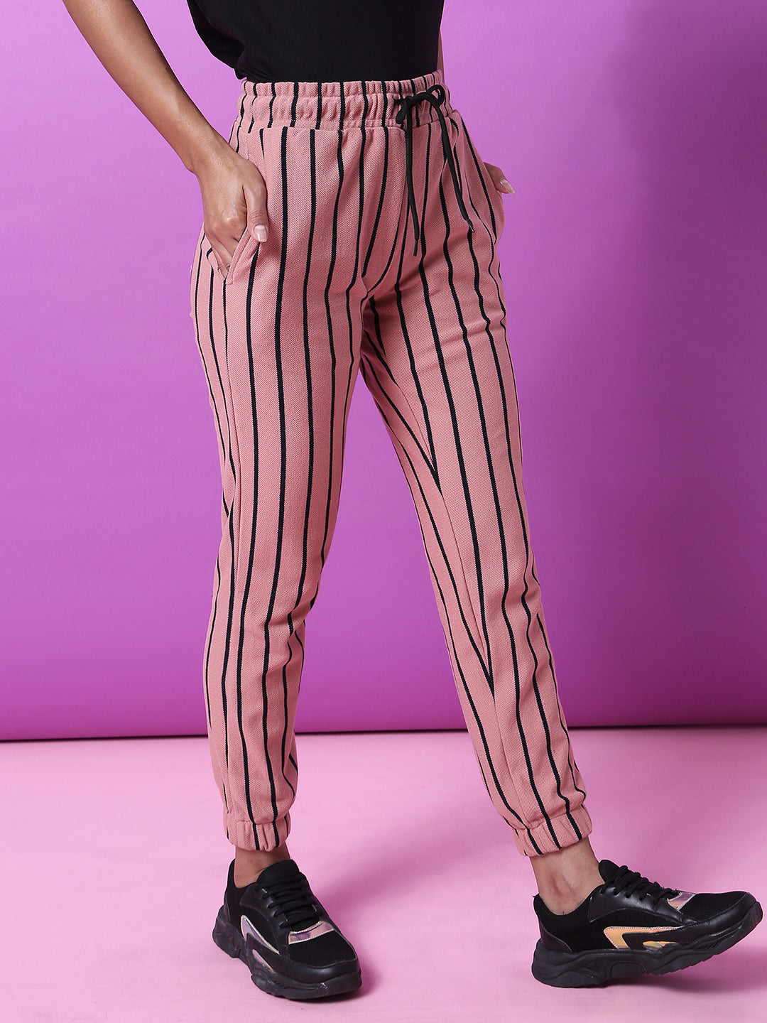 Striped Track Pants