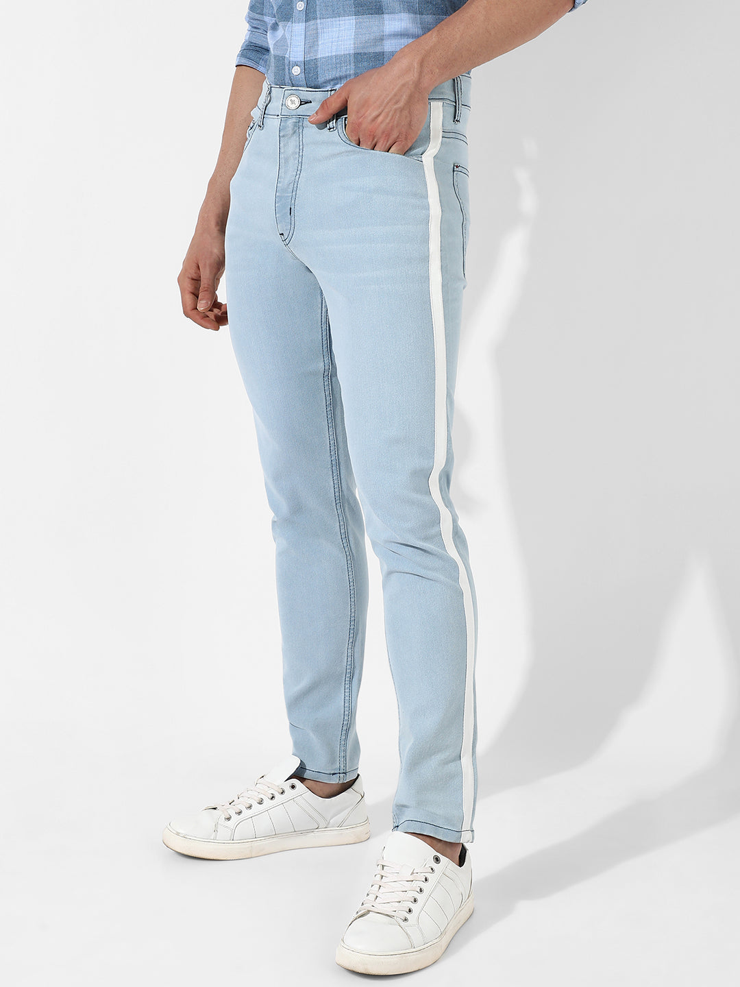 Tapered Denim Jeans