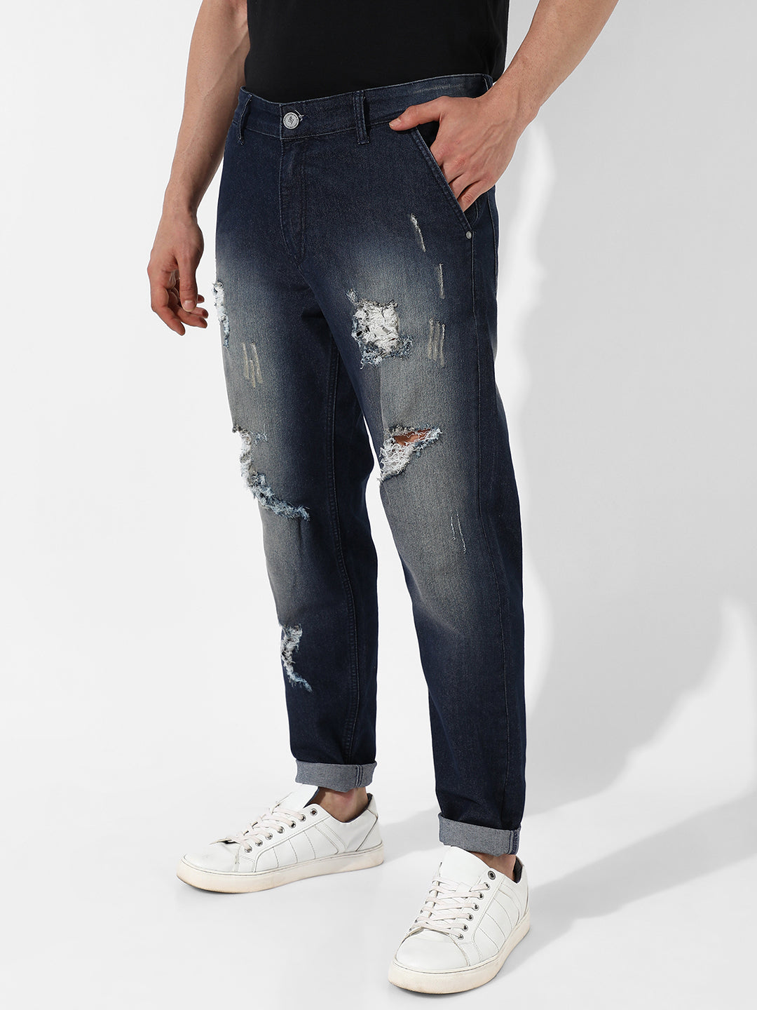Ripped Denim Jeans 28 - Main Image