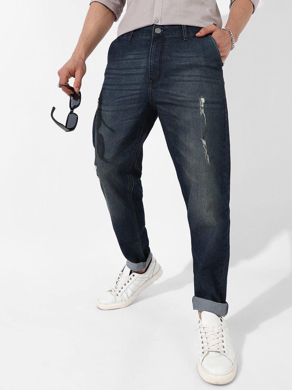 Carrot Fit Denim Jeans