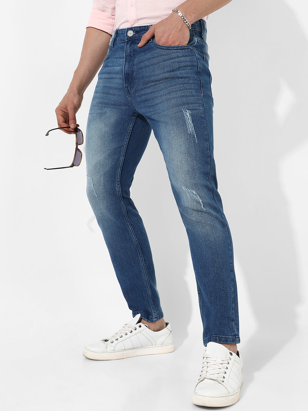 Tapered Denim Jeans