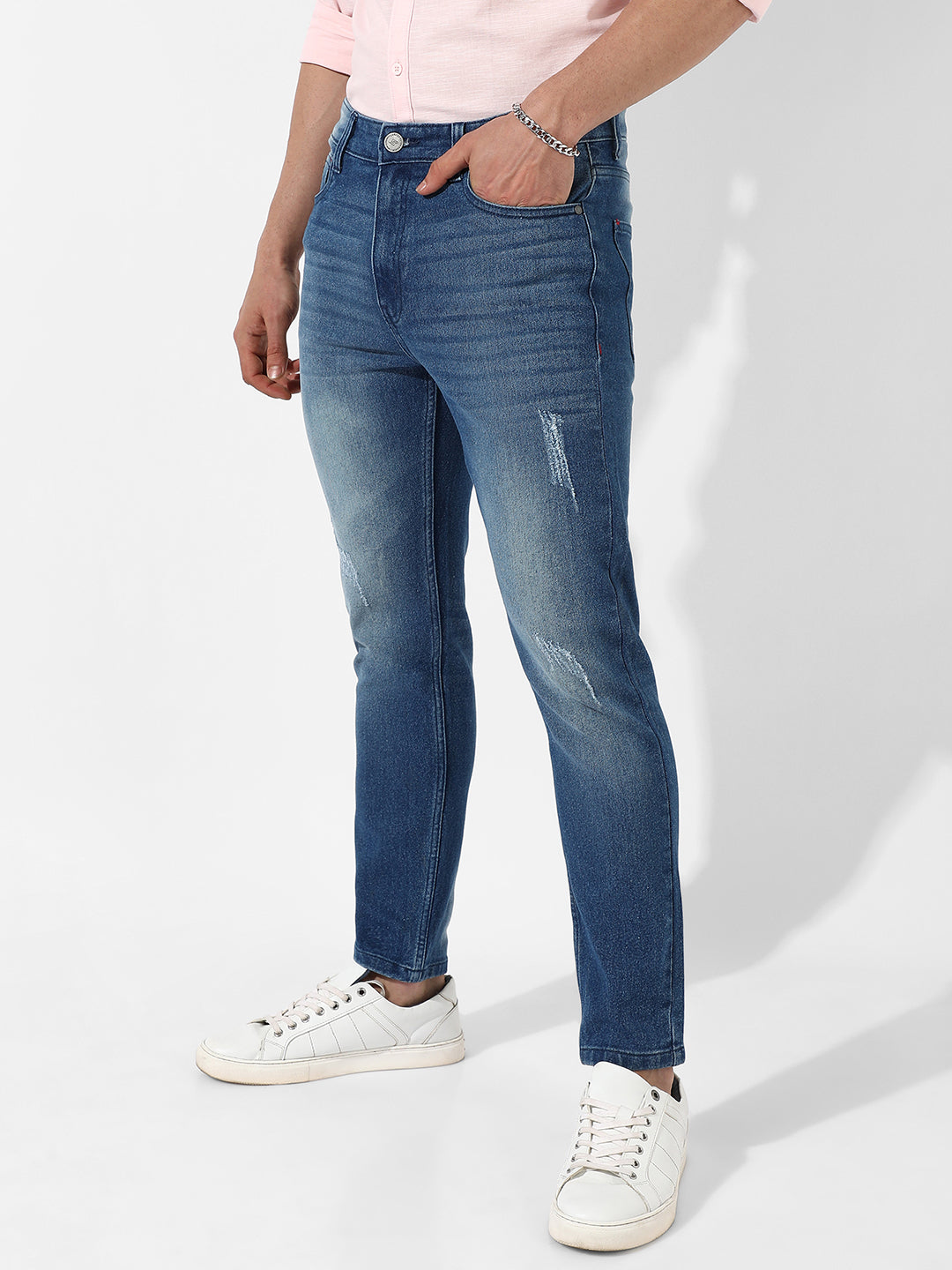 Tapered Denim Jeans