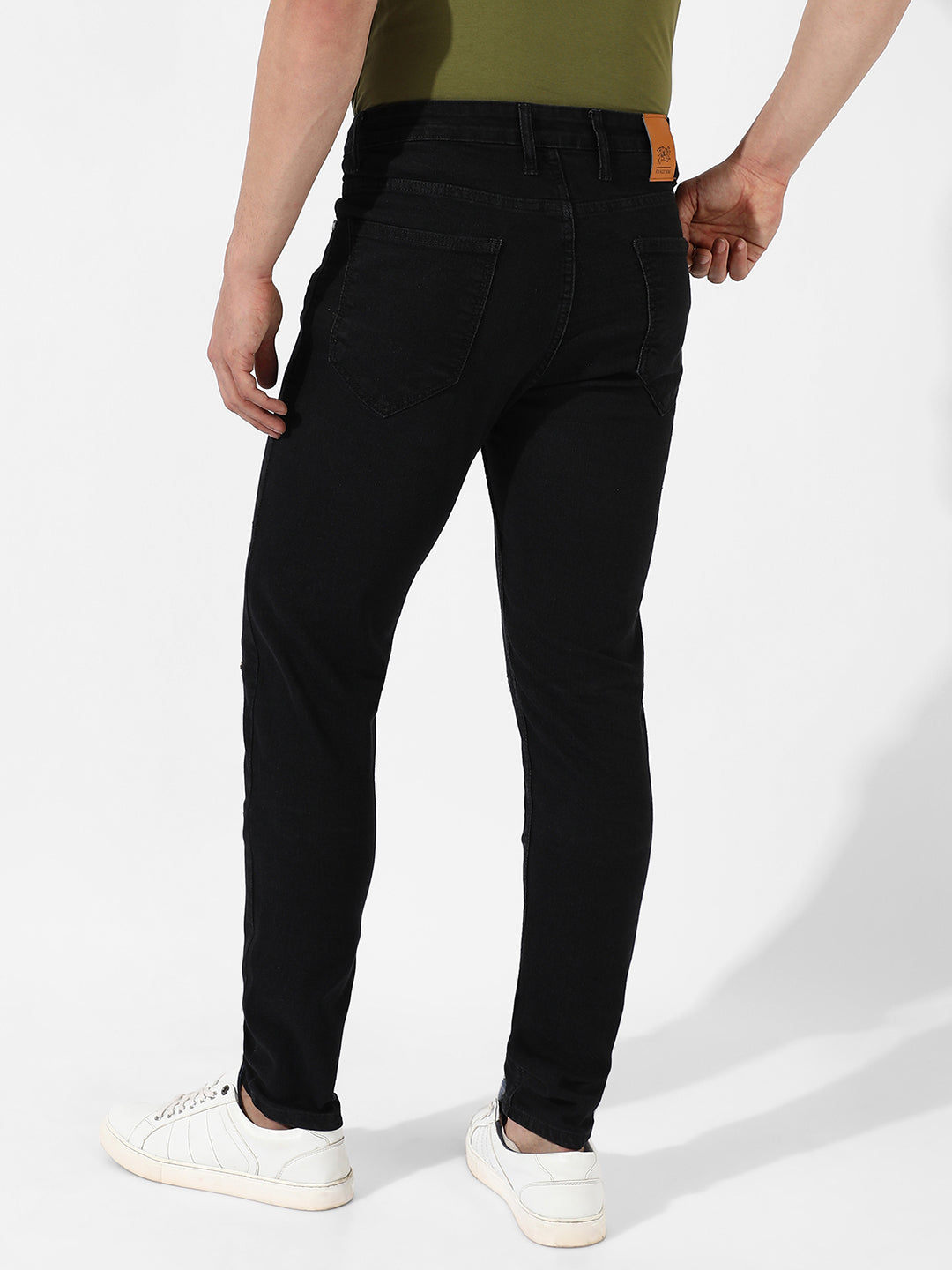 Zip Detail Denim Jeans