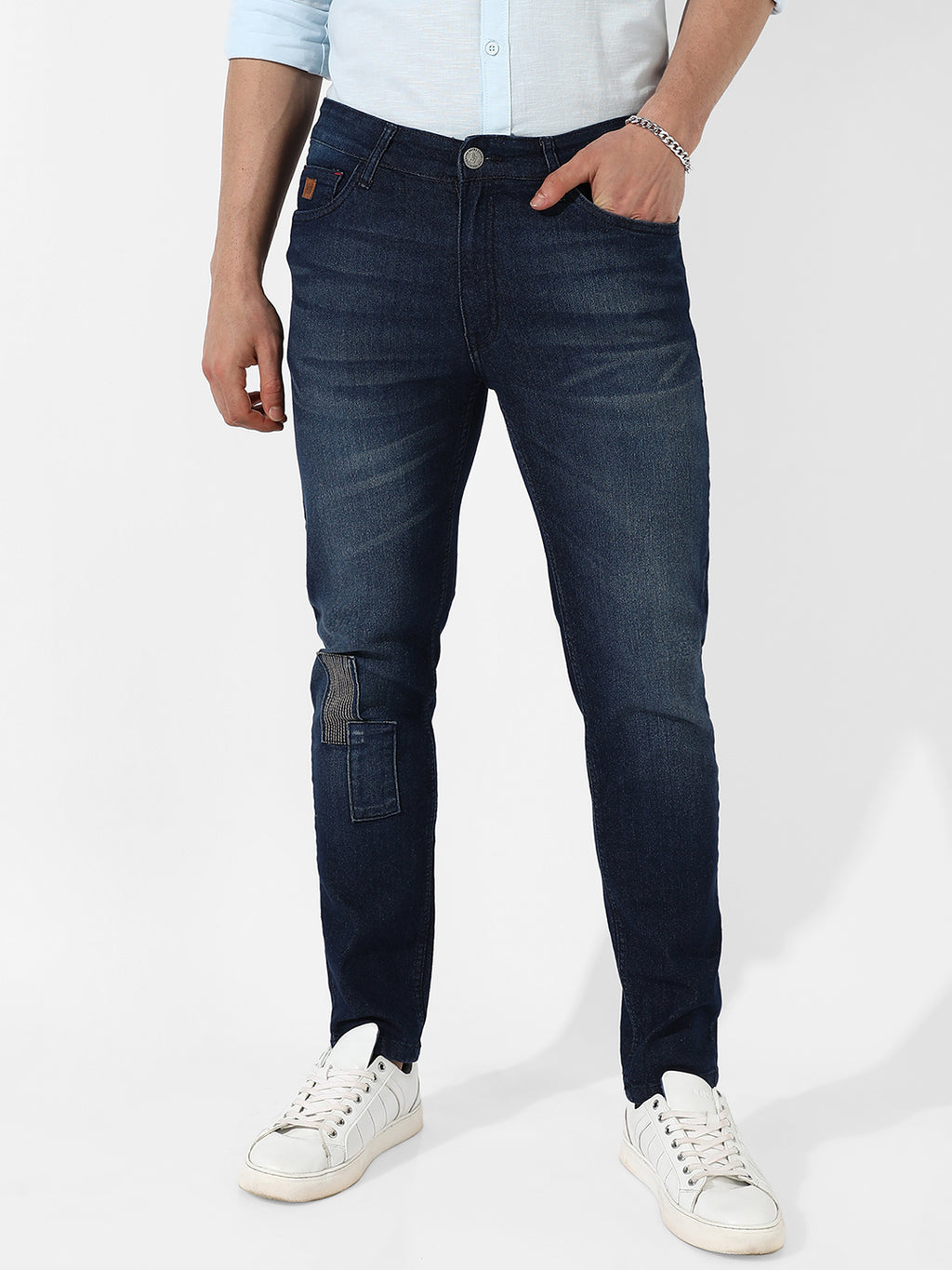 Tapered Denim Jeans
