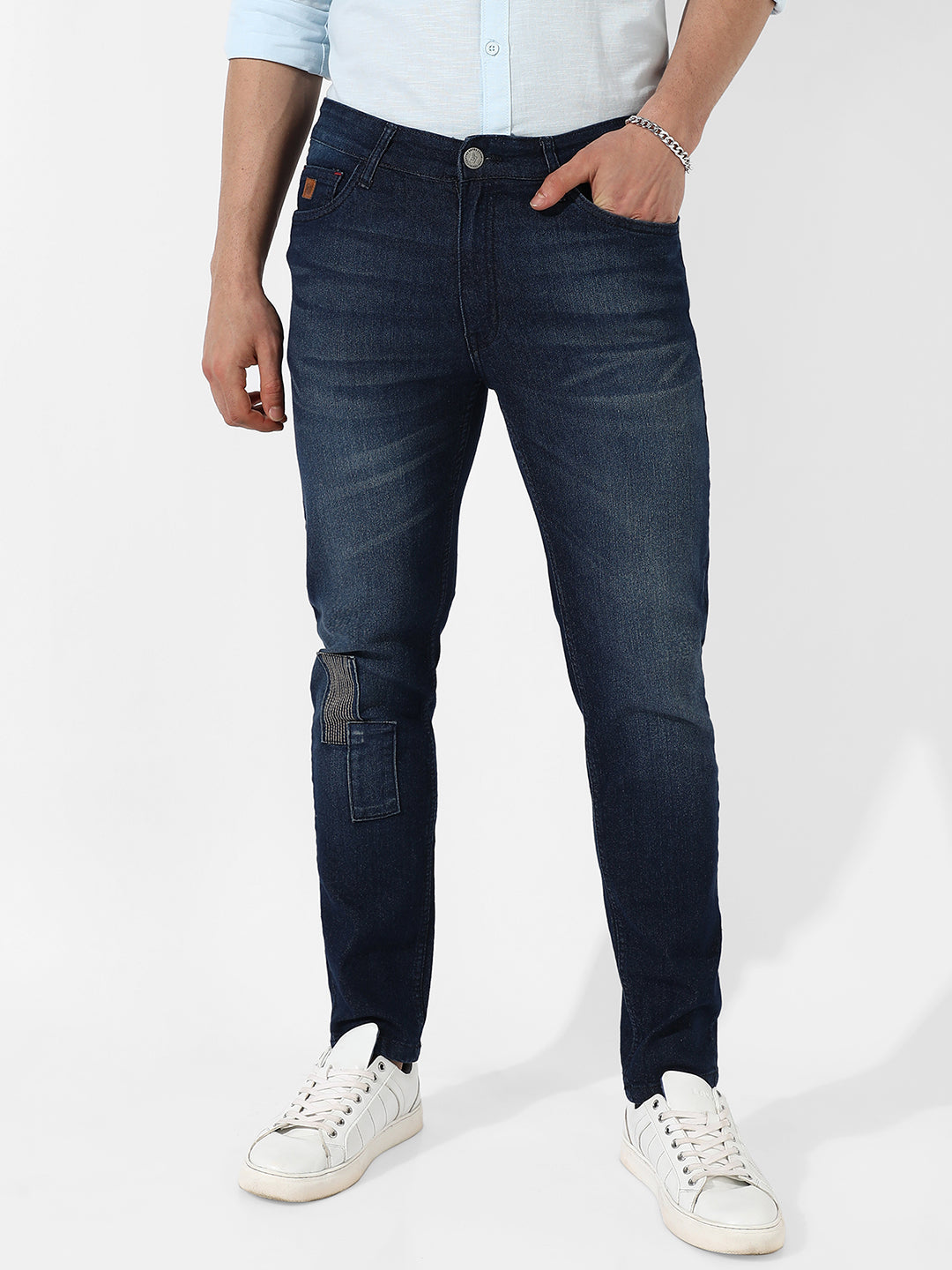 Tapered Denim Jeans