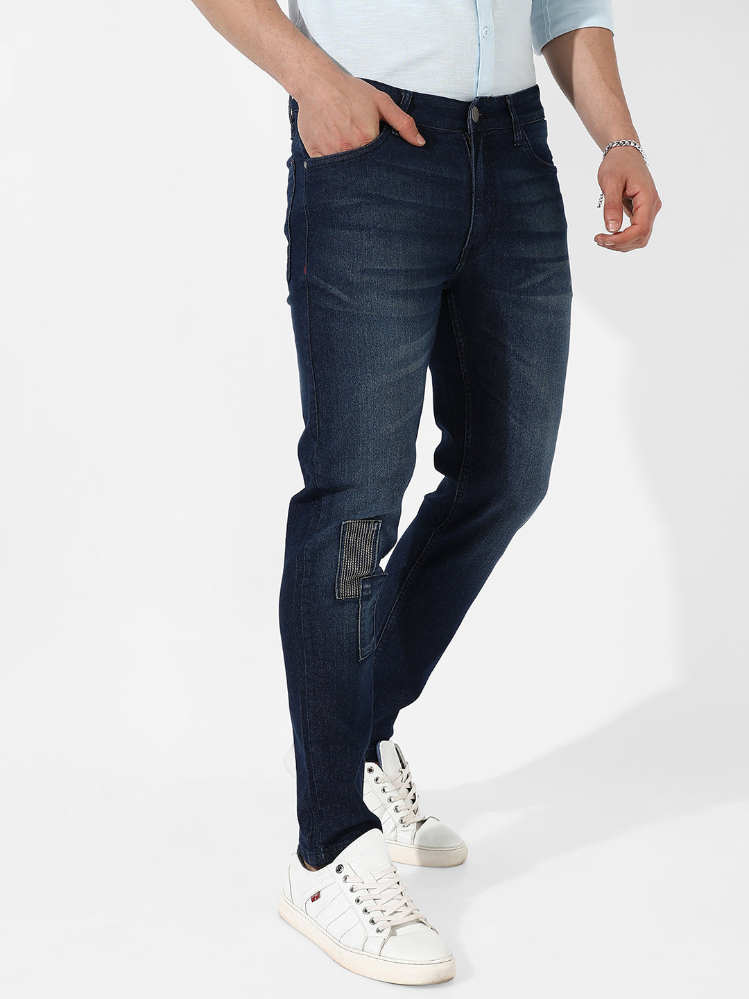 Tapered Denim Jeans