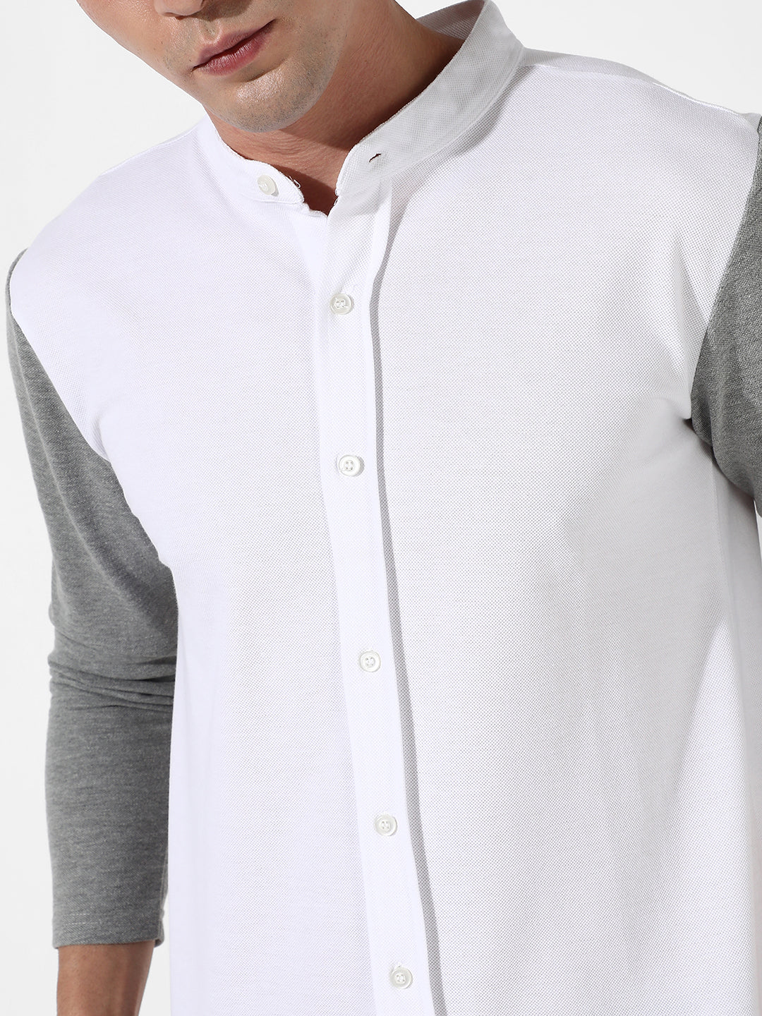 Colourblocked Regular Fit Shirt