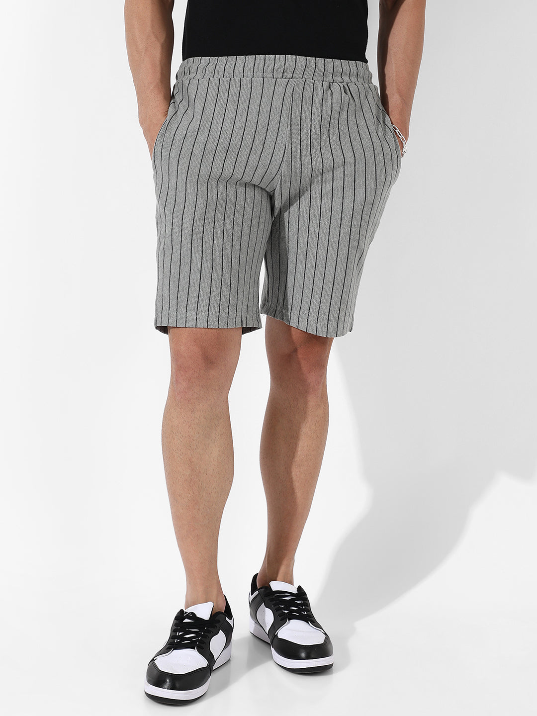 Pinstriped Shorts
