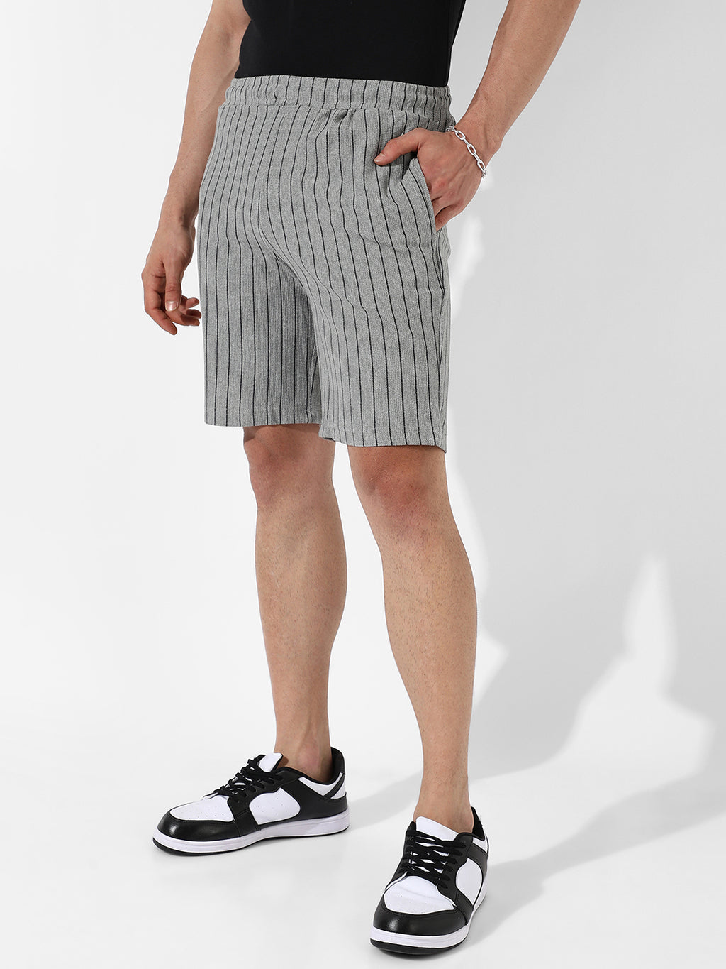Pinstriped Shorts