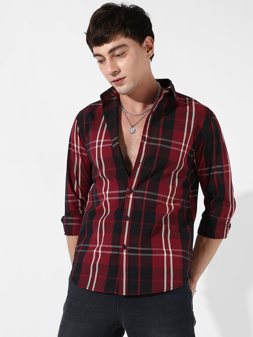 Cotton Plaid Shirt