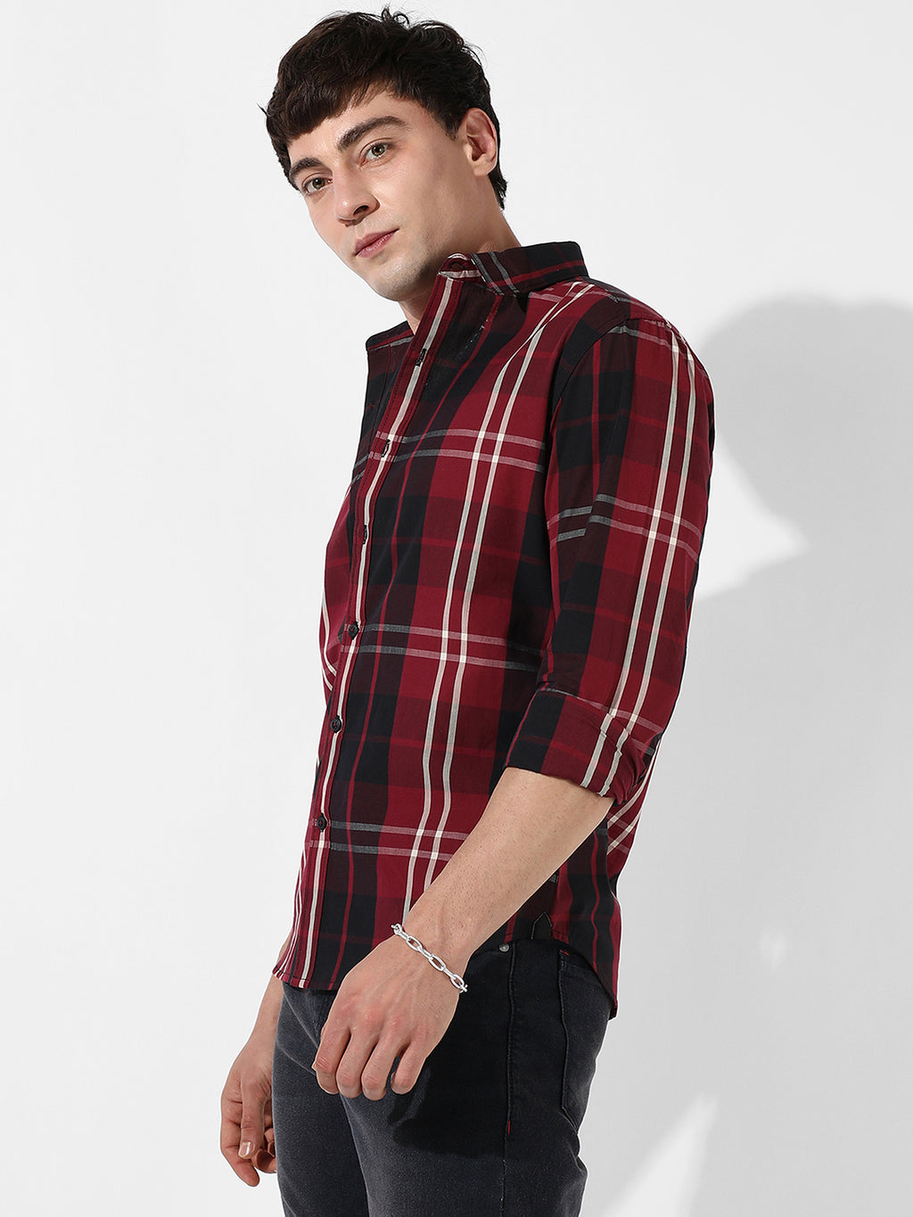 Cotton Plaid Shirt
