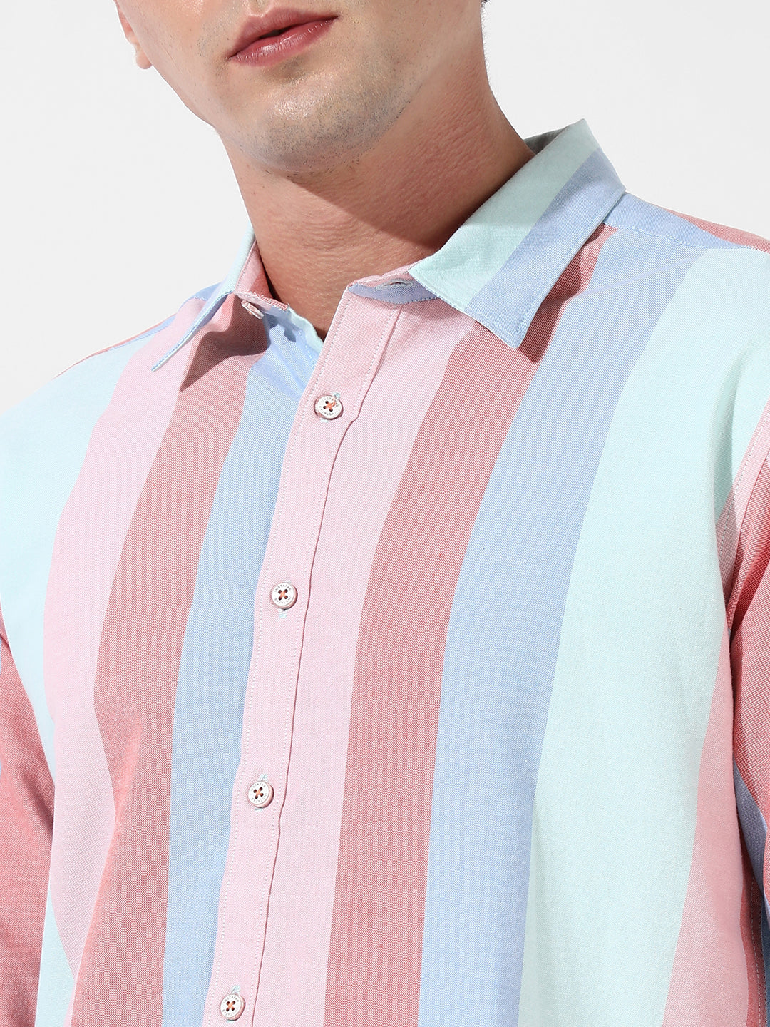Multicolour Roman Striped Shirt