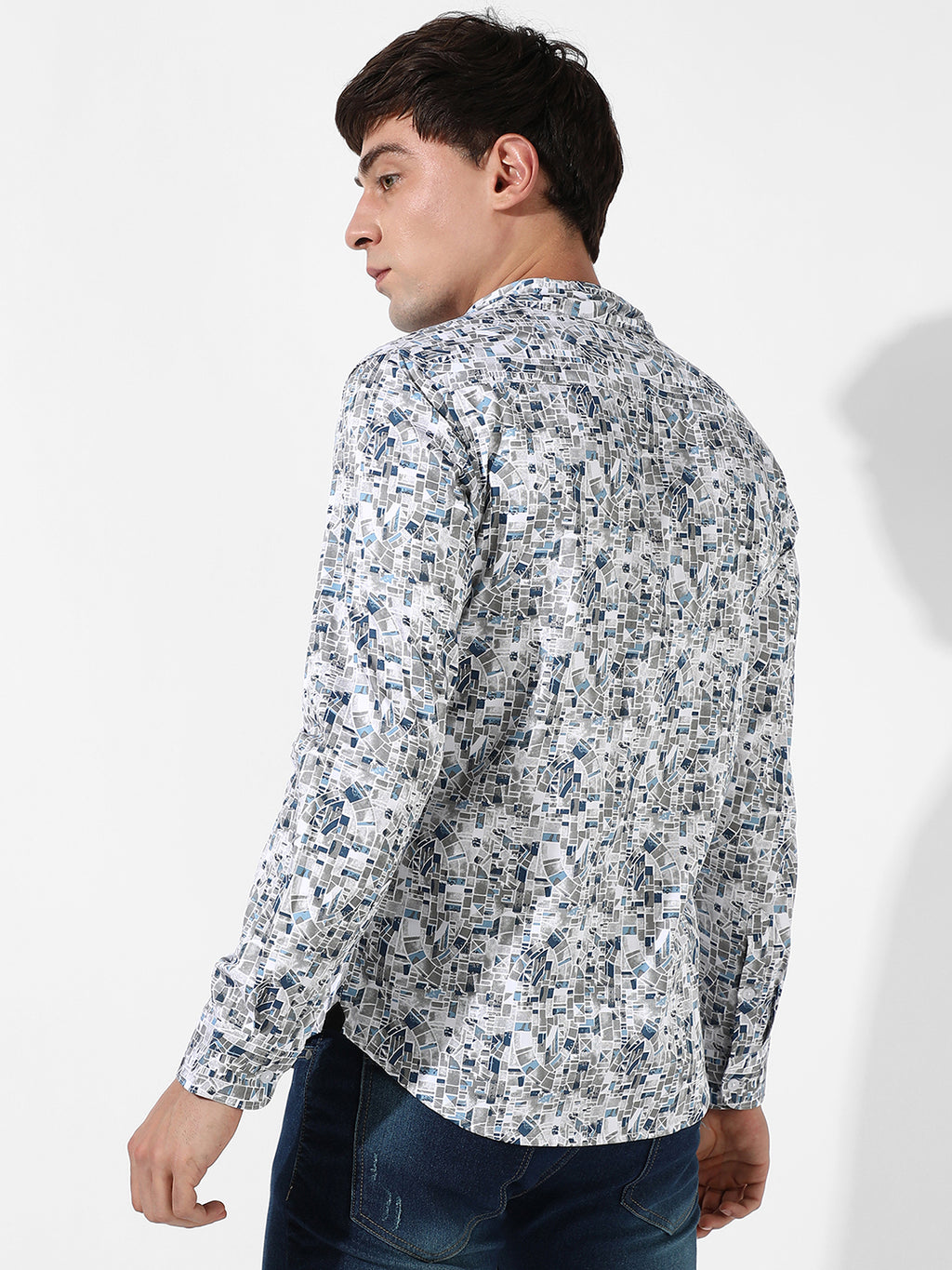 Abstract Cotton Shirt