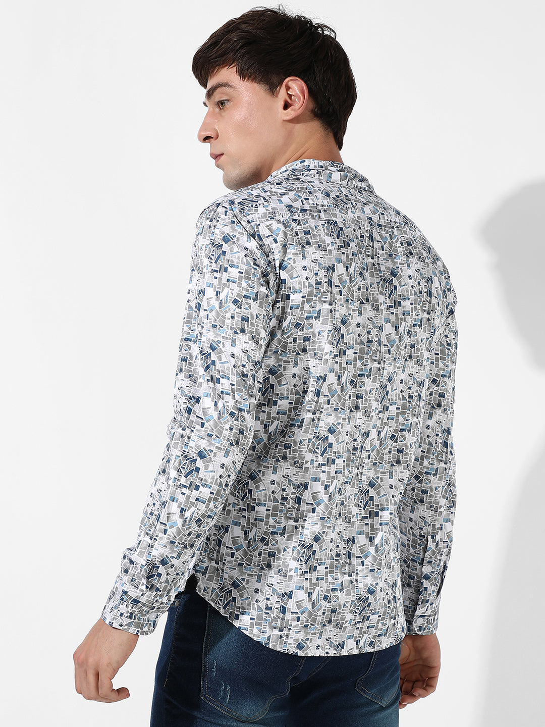 Abstract Cotton Shirt