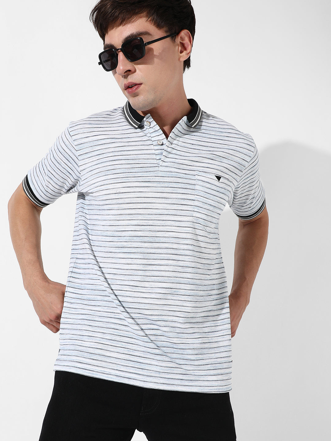 Striped Polo T-Shirt