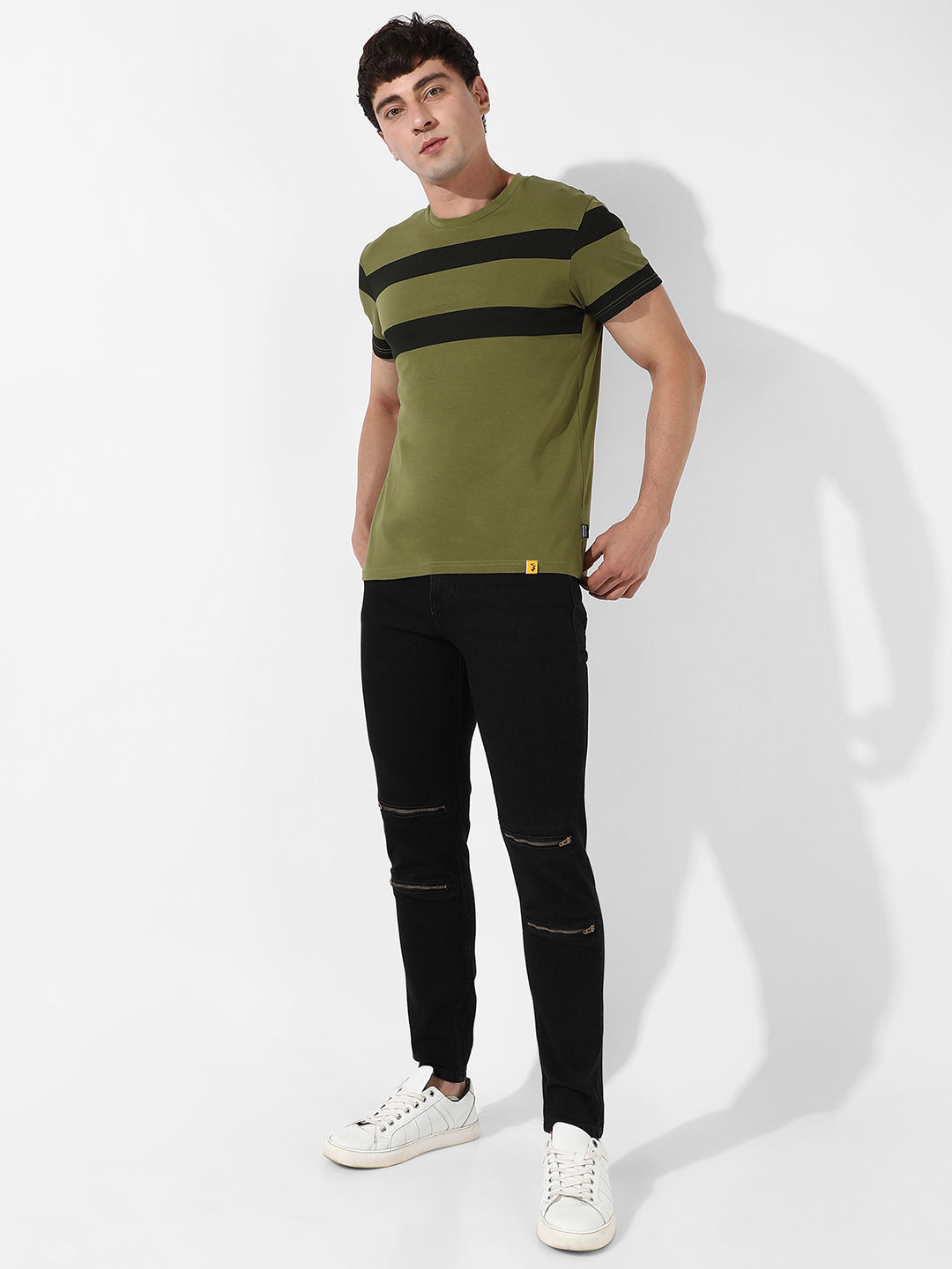 Contrast Stripes T-Shirt