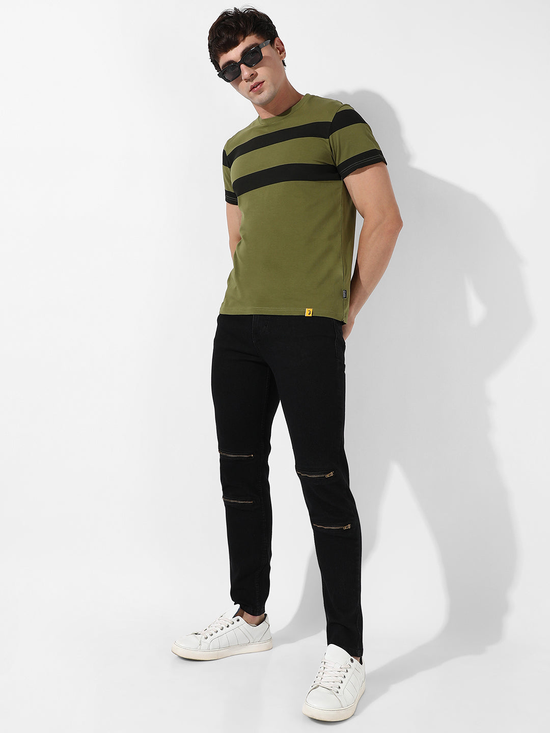 Contrast Stripes T-Shirt