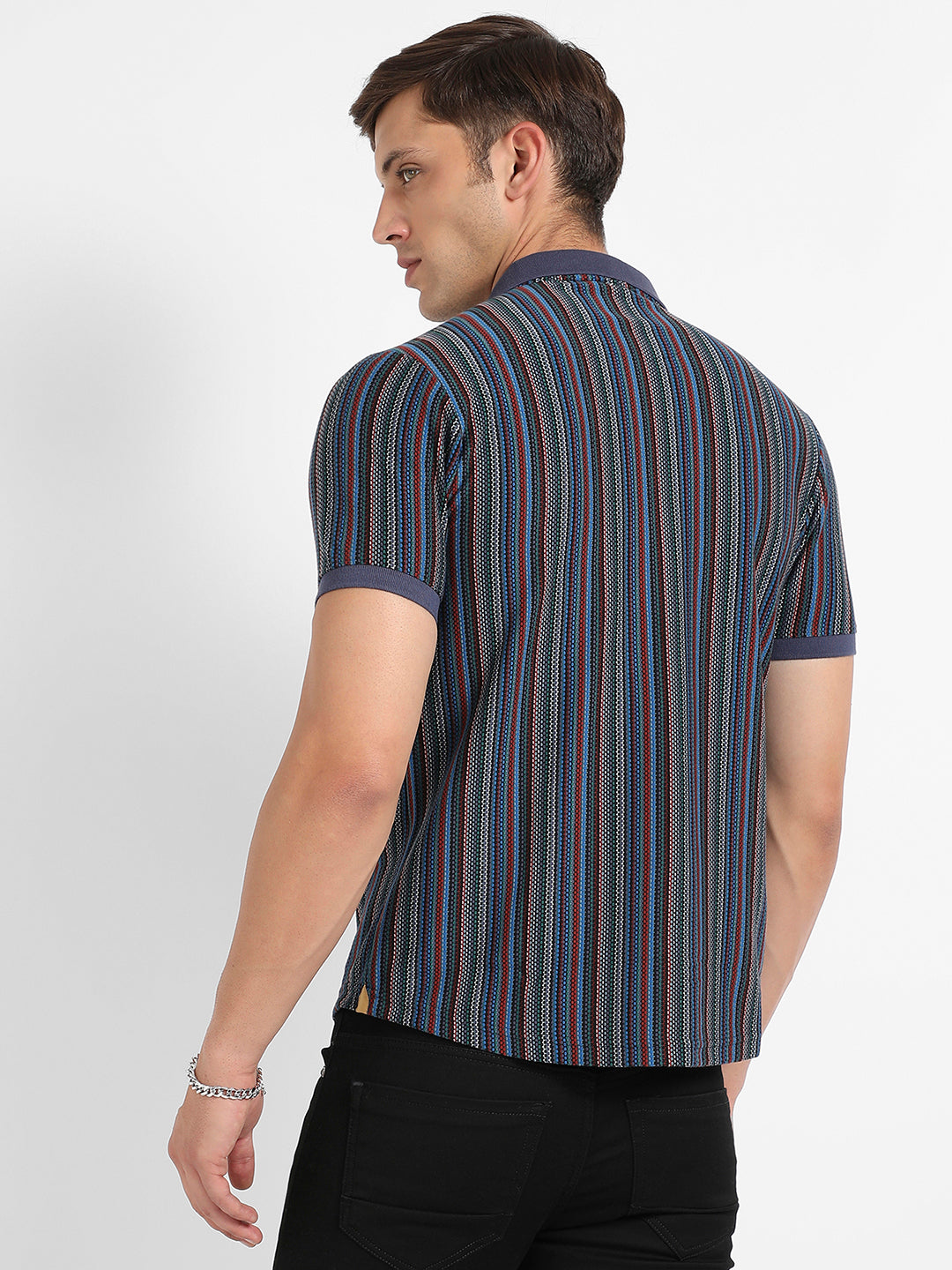 Contrast Knitted Shirt