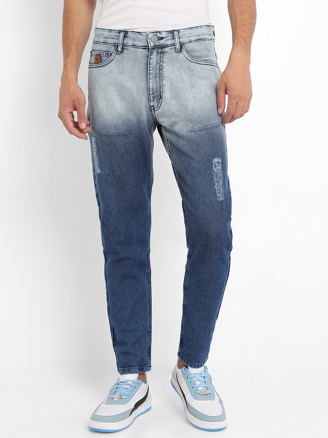 Contrast Ombre Denim Jeans