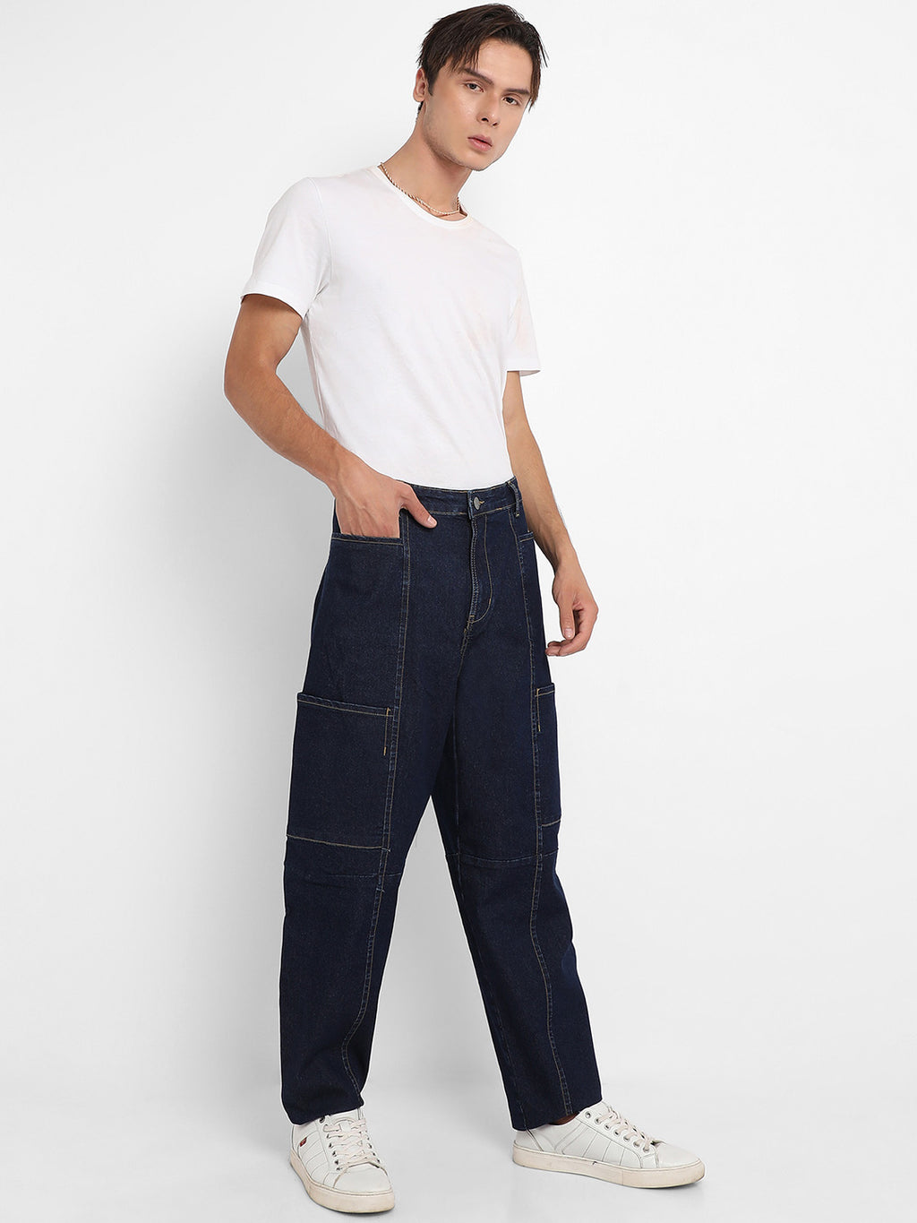 Baggy Cargo Denim Jeans