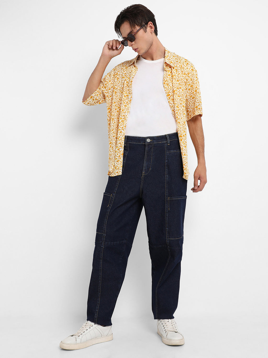 Baggy Cargo Denim Jeans