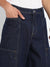 Men's Navy Blue Baggy Cargo Denim Jeans