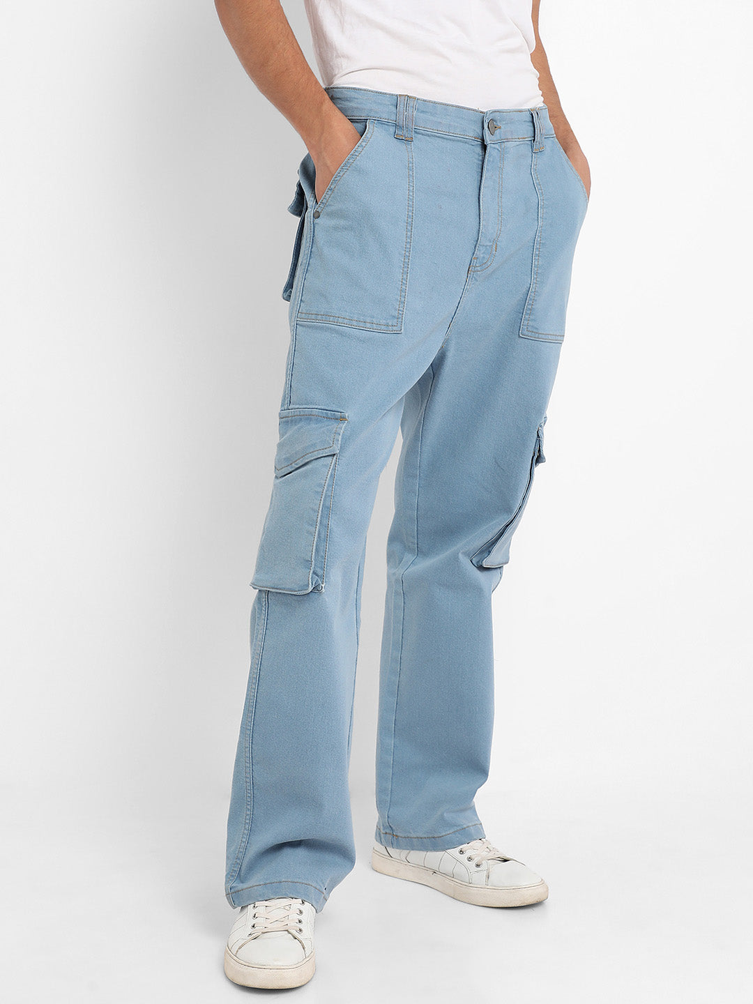 Utility Cargo Denim Jeans