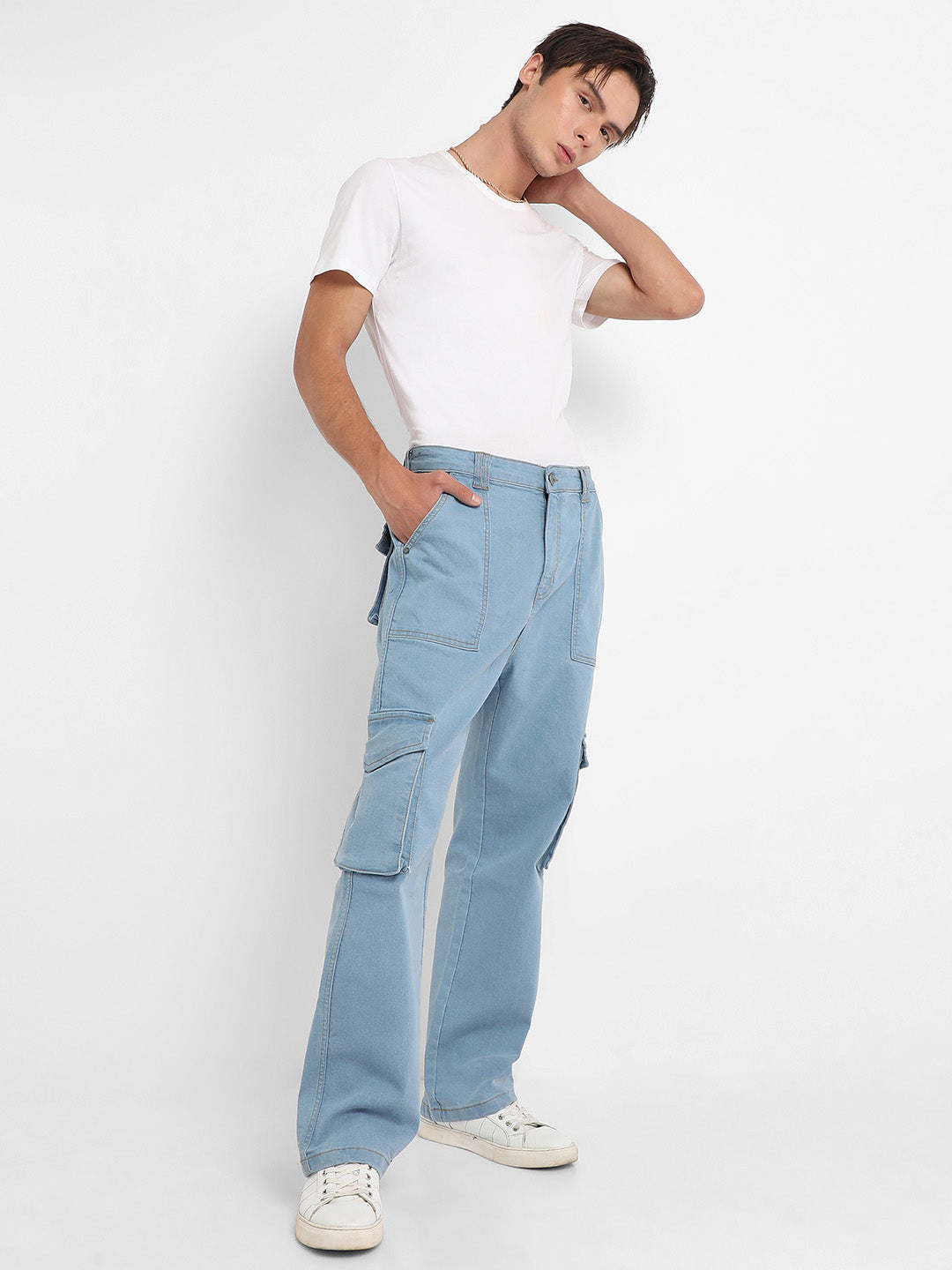 Utility Cargo Denim Jeans