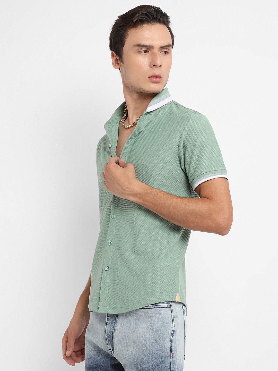 Contrast Hem Shirt