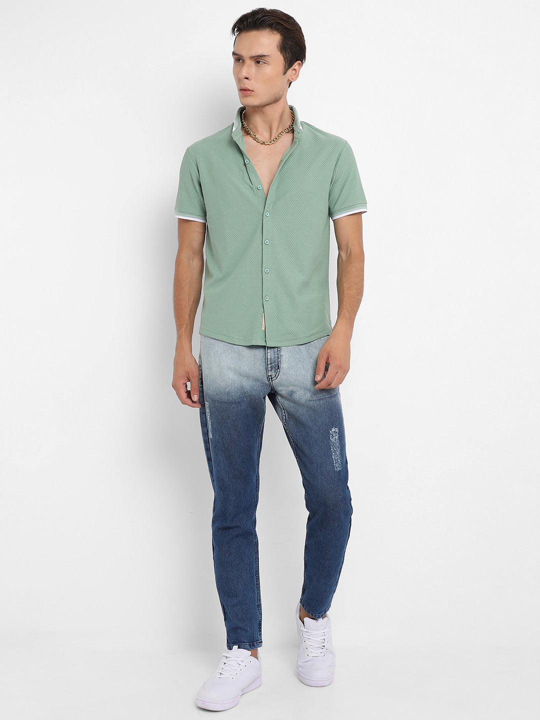 Contrast Hem Shirt