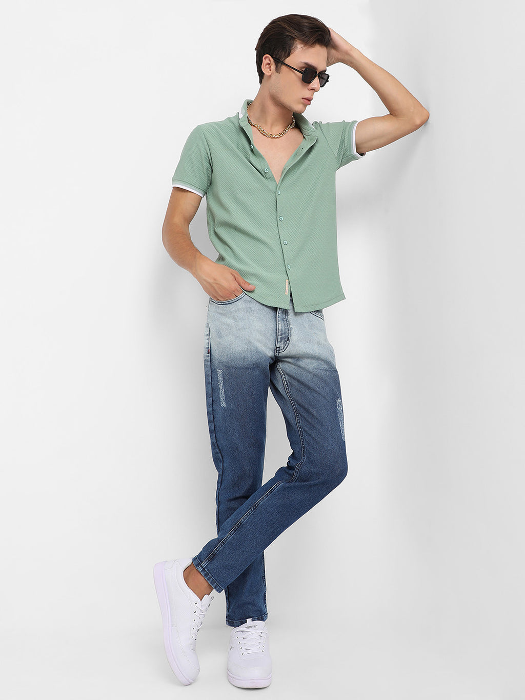 Contrast Hem Shirt