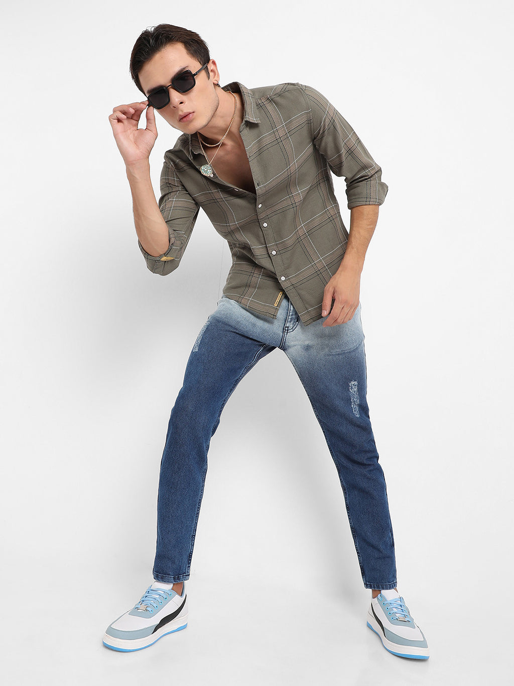 Maxi Tartan Plaid Shirt