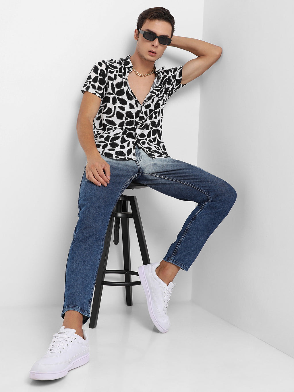 Contrast Block Shirt