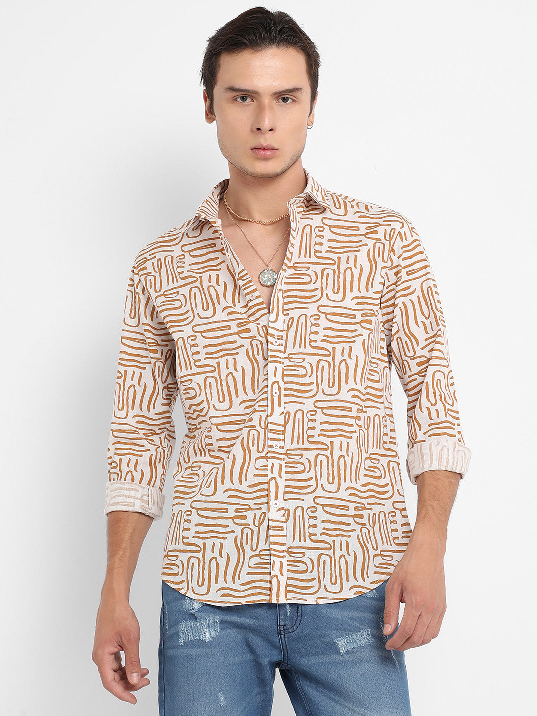 Contrast Lines Shirt