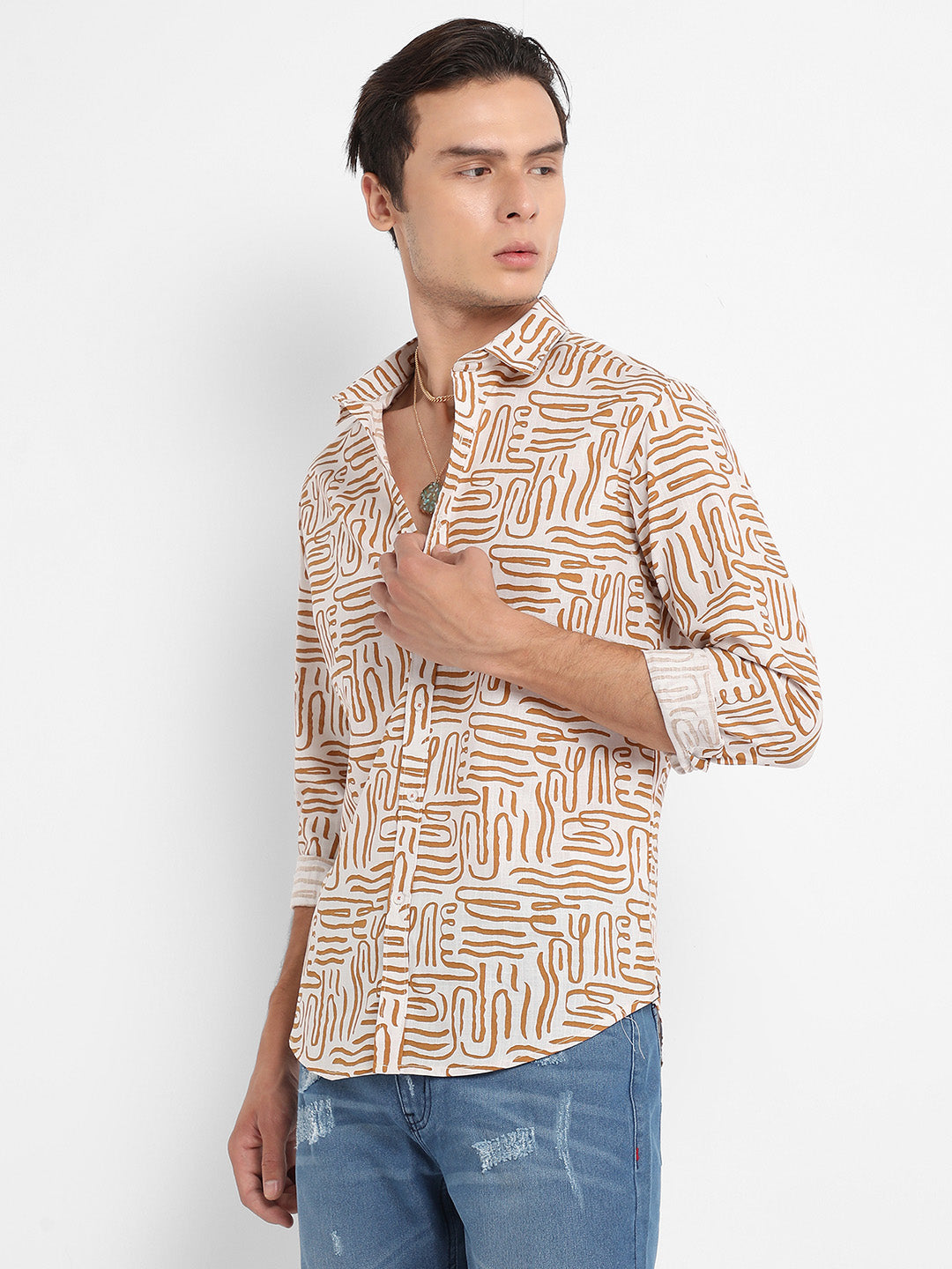 Contrast Lines Shirt