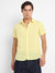 Men's Lemon Yellow See-Through Square Shirt