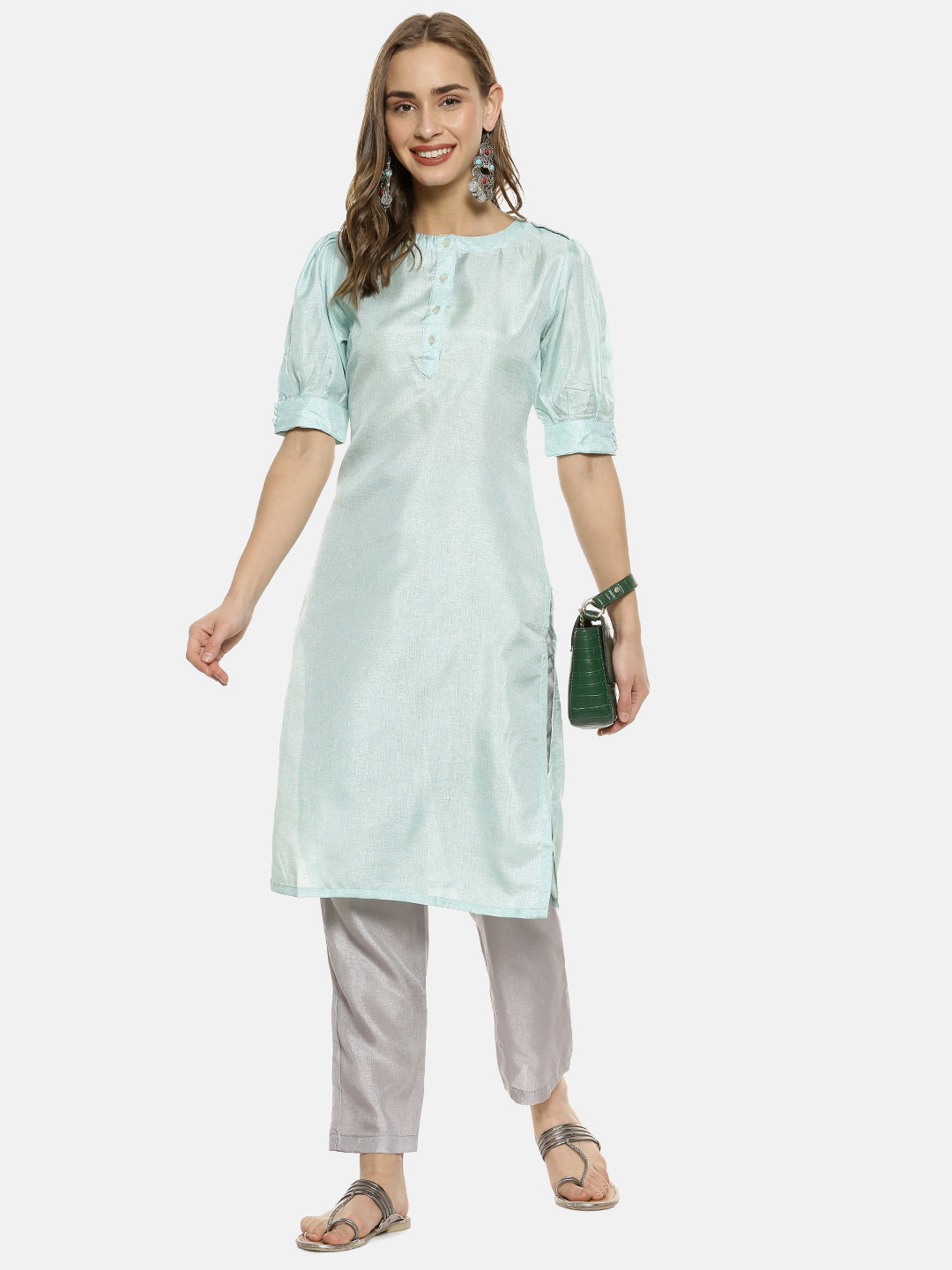 Cuffed Sleeve Kurta