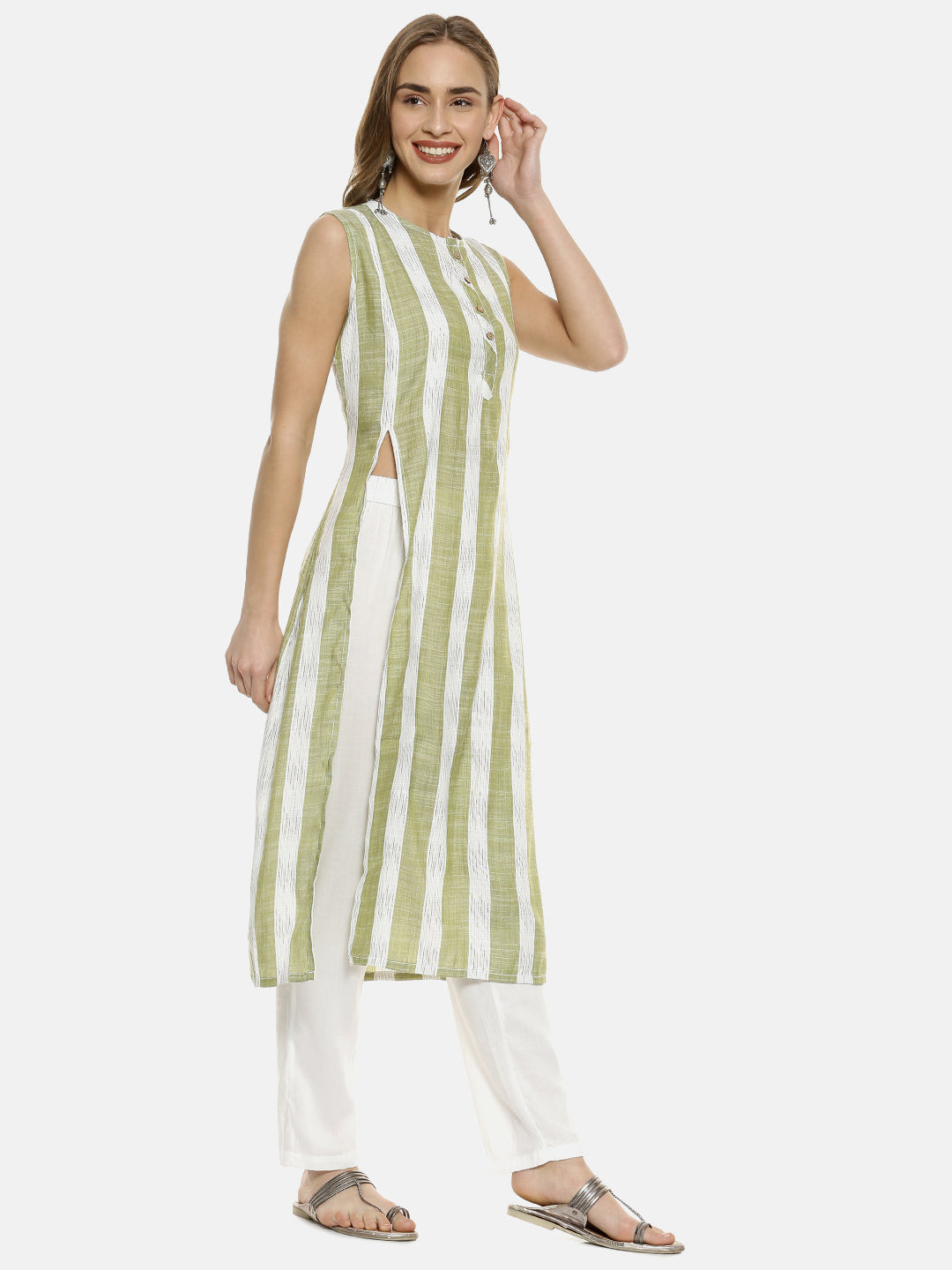 Vertical Striped Kurta