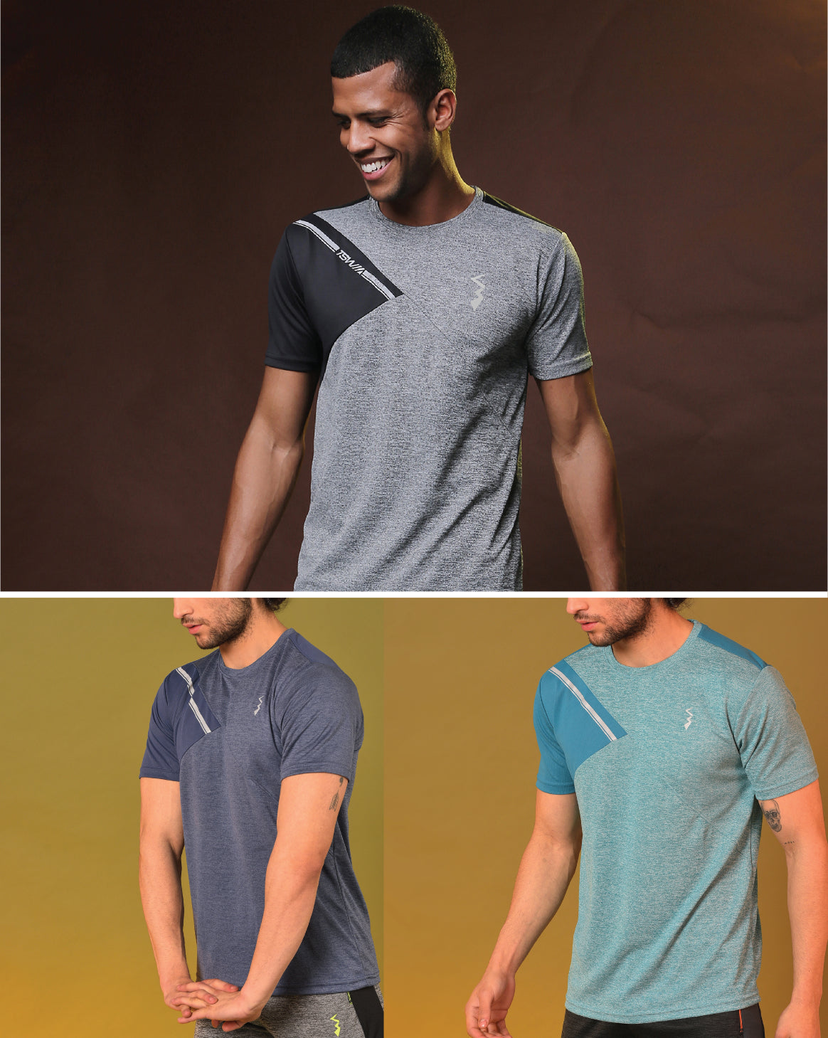 Pack Of 3 Slim Fit Active T-Shirts