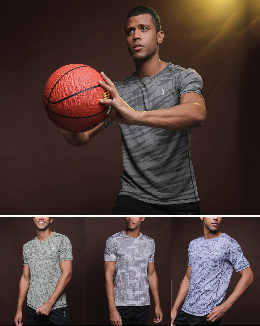 Pack Of 4 Slim Fit Active T-Shirts